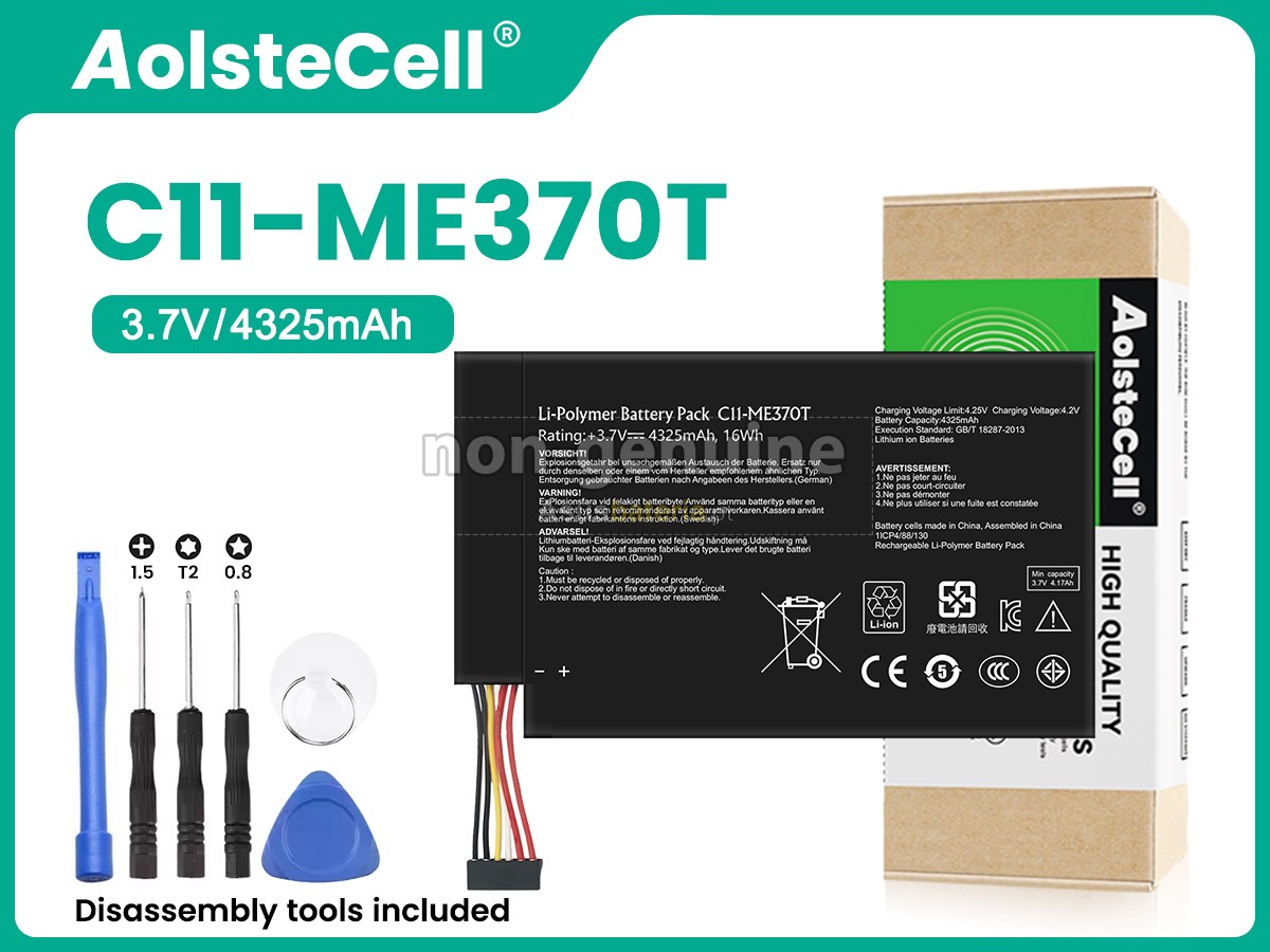 Bateria Asus C11-ME370T compatível para portáteis