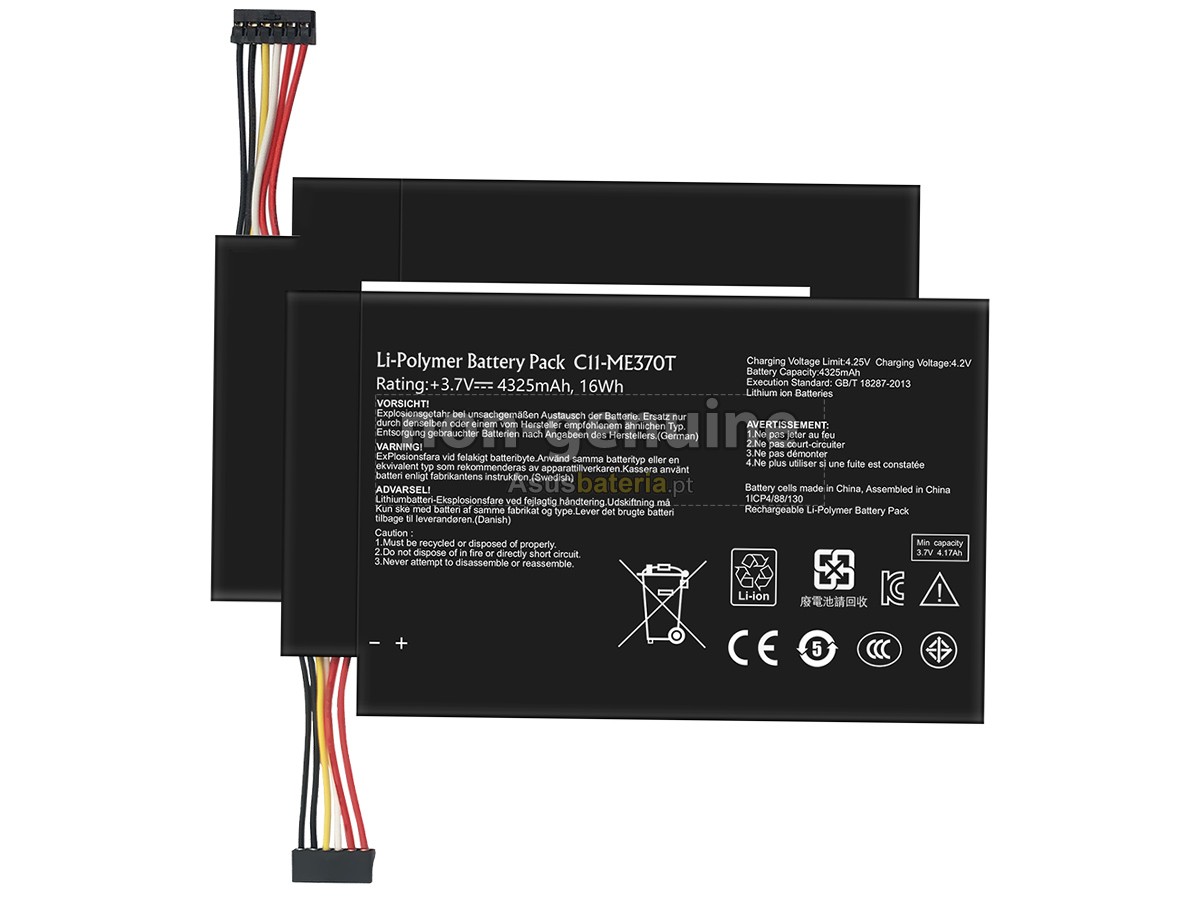 Bateria Asus C11-ME370T compatível para portáteis