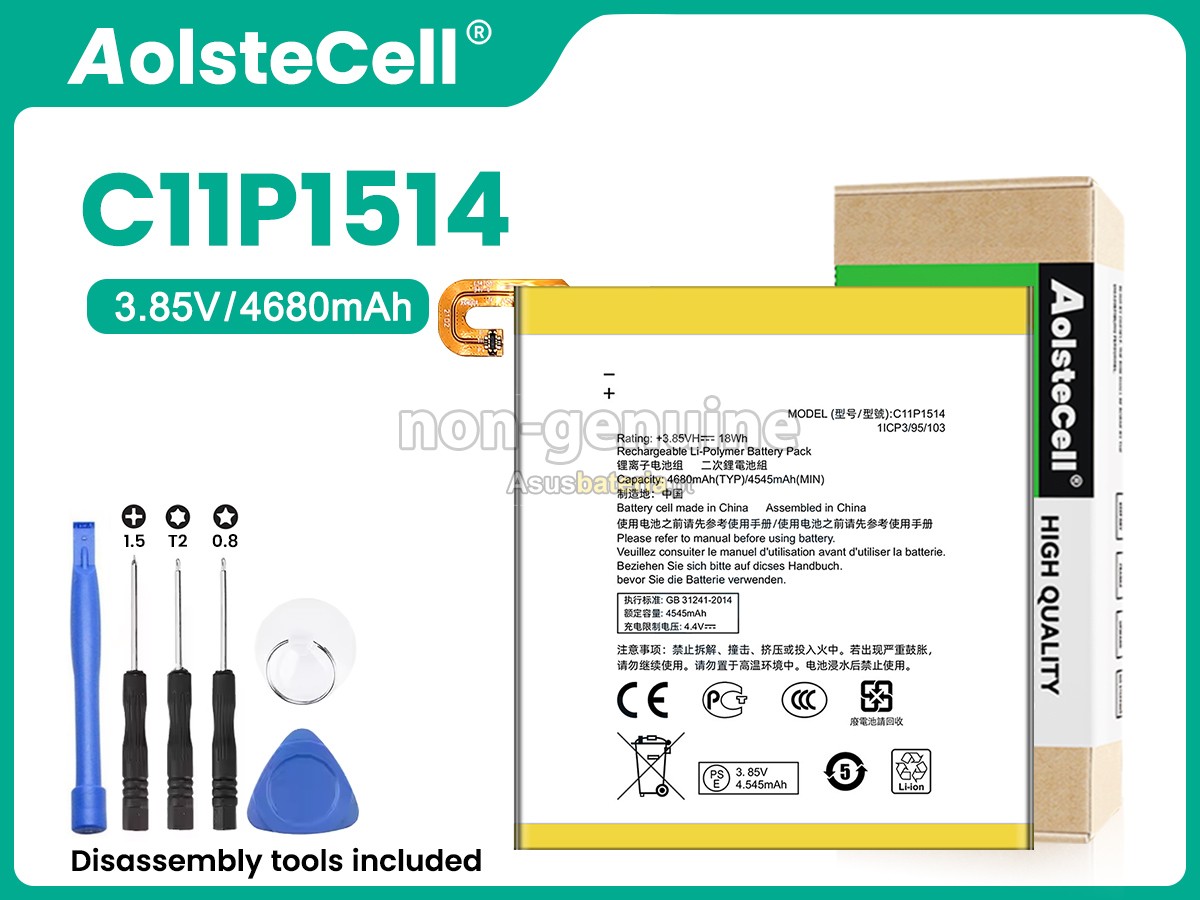 Bateria Asus C11P1514 compatível para portáteis