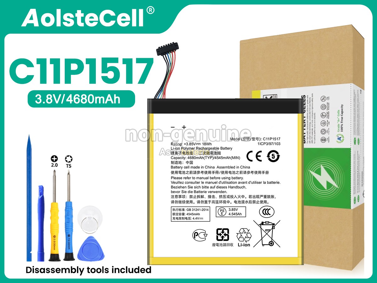 Bateria Asus C11P1517 compatível para portáteis
