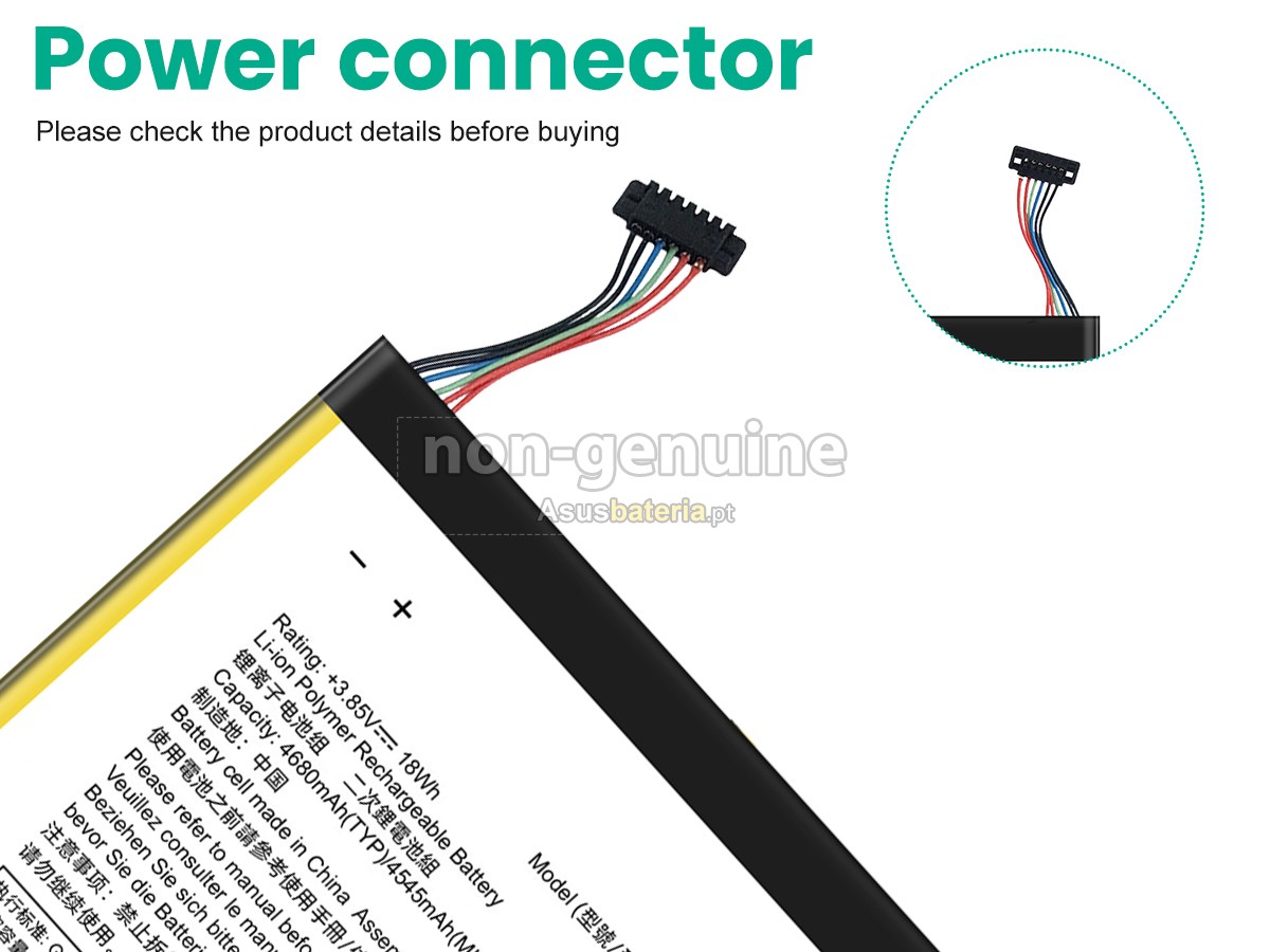 Bateria Asus C11P1517 compatível para portáteis