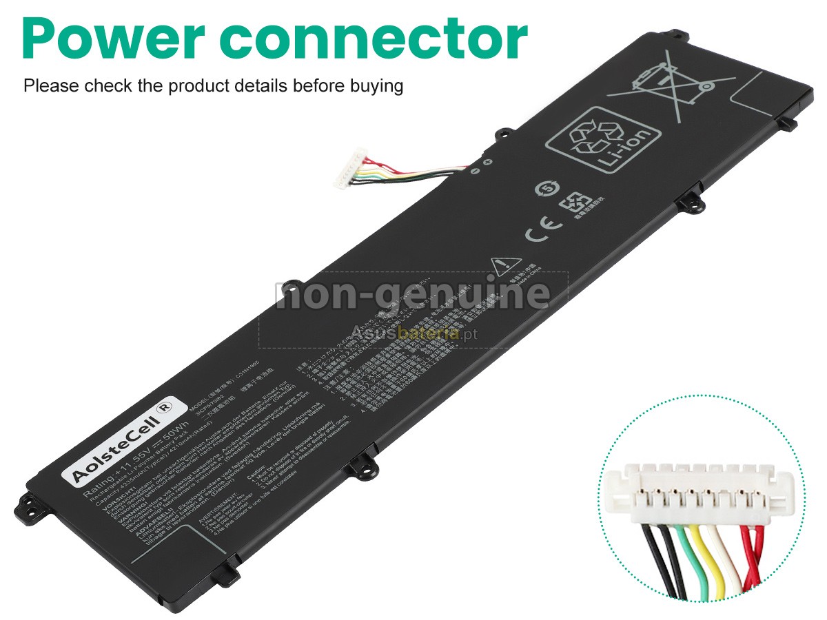 Bateria Asus VivoBook 15 X1504ZA-BQ092W compatível para portáteis
