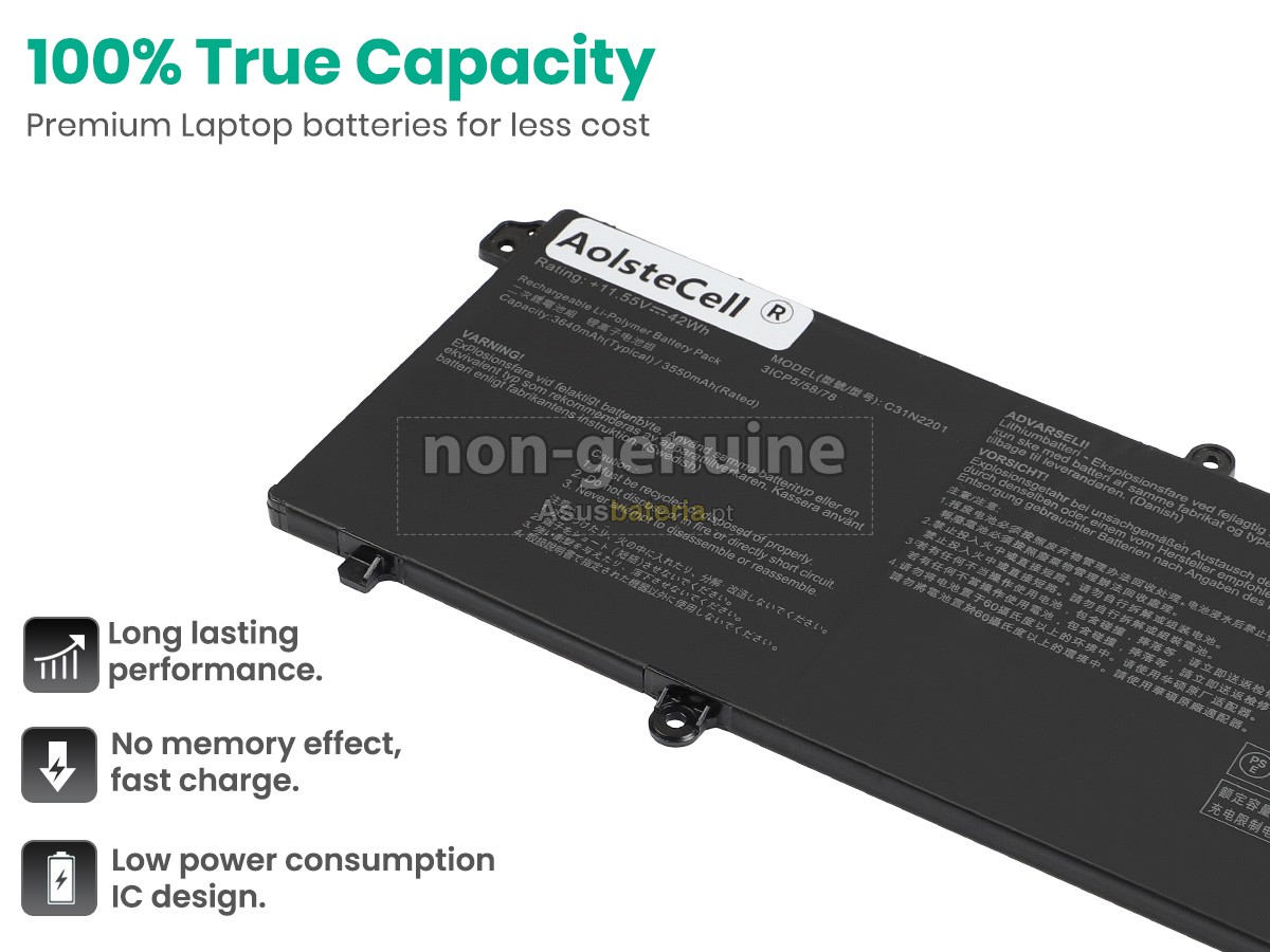 Bateria Asus VivoBook 15 X1504ZA-BQ092W compatível para portáteis
