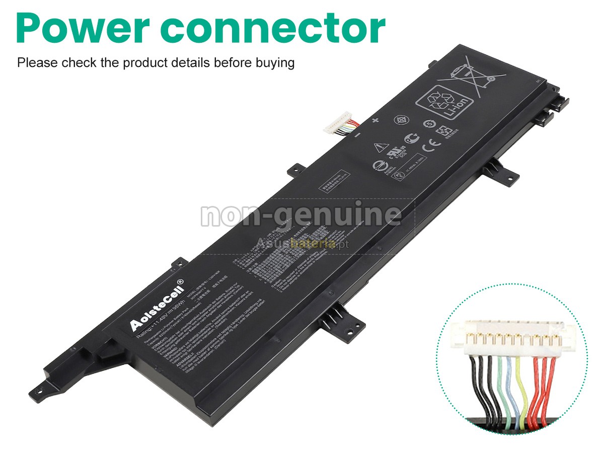 Bateria Asus ProART STUDIOBook Pro X W730G2T compatível para portáteis