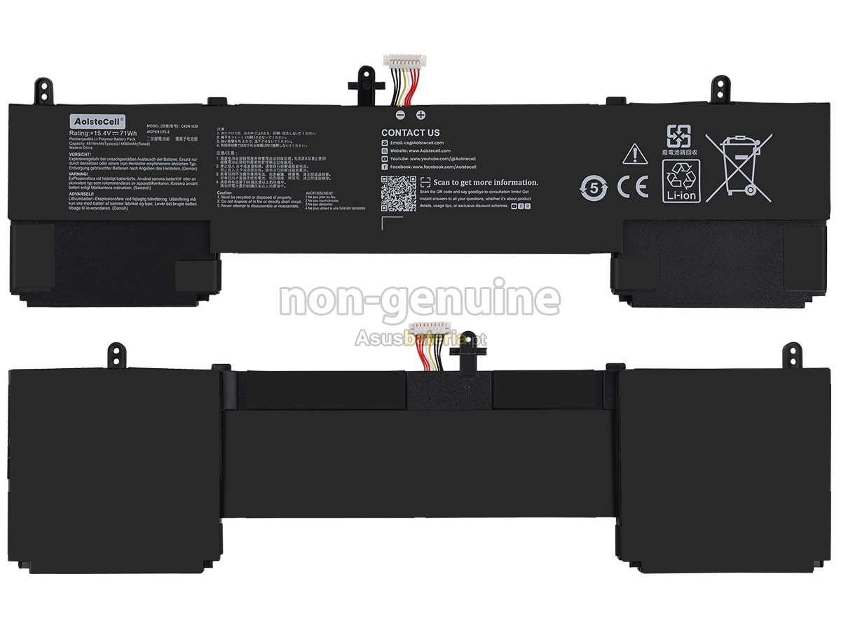 Bateria Asus 0B200-03470000 compatível para portáteis